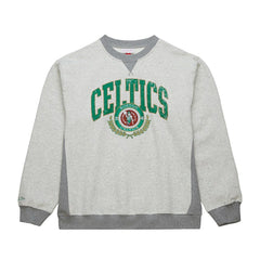Boston Celtics Vintage Logo Pullover Sweatshirt Heather Gray