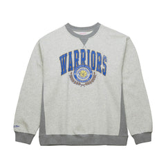 Golden State Warriors Vintage Logo Pullover Sweatshirt Heather Gray