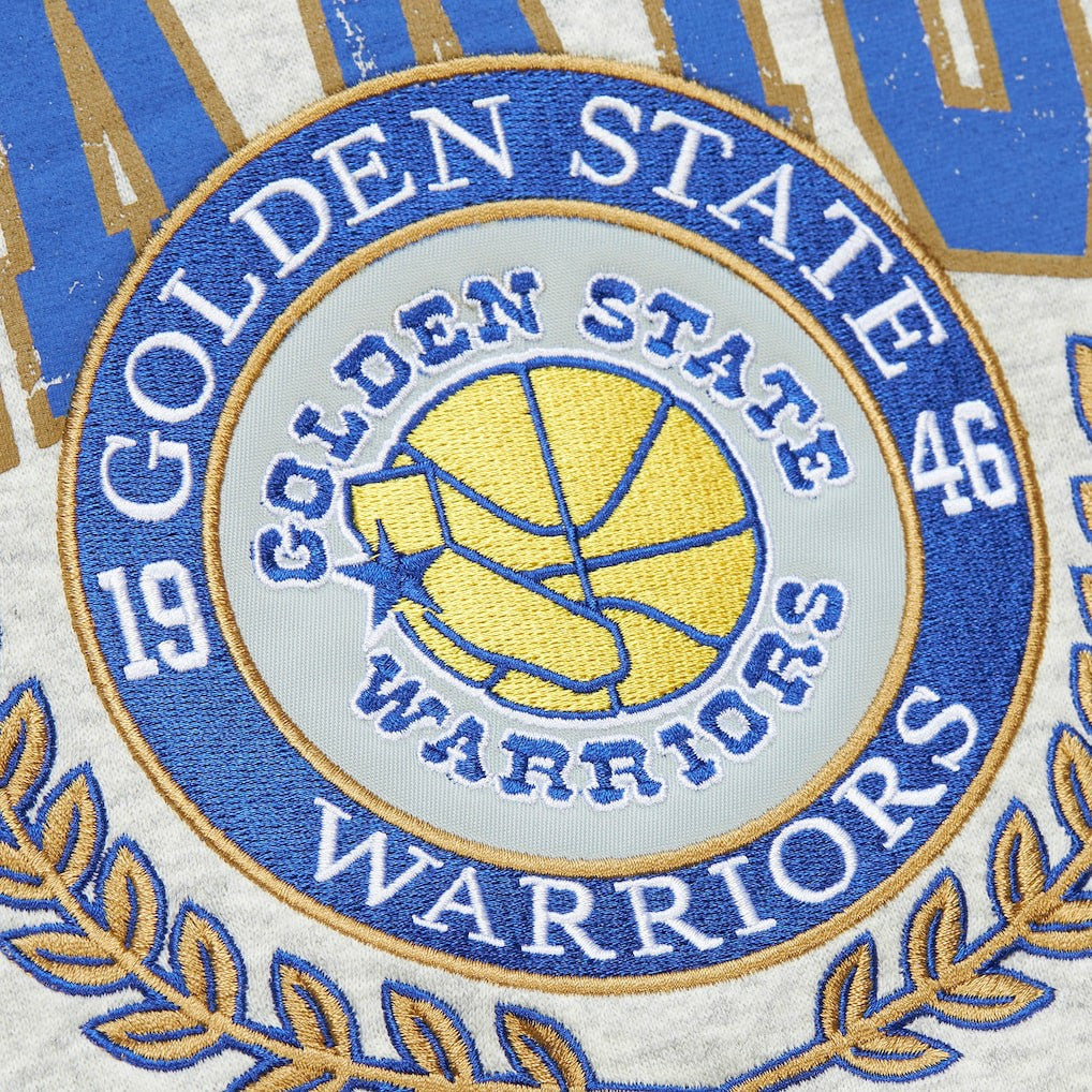 Golden State Warriors Vintage Logo Pullover Sweatshirt Heather Gray