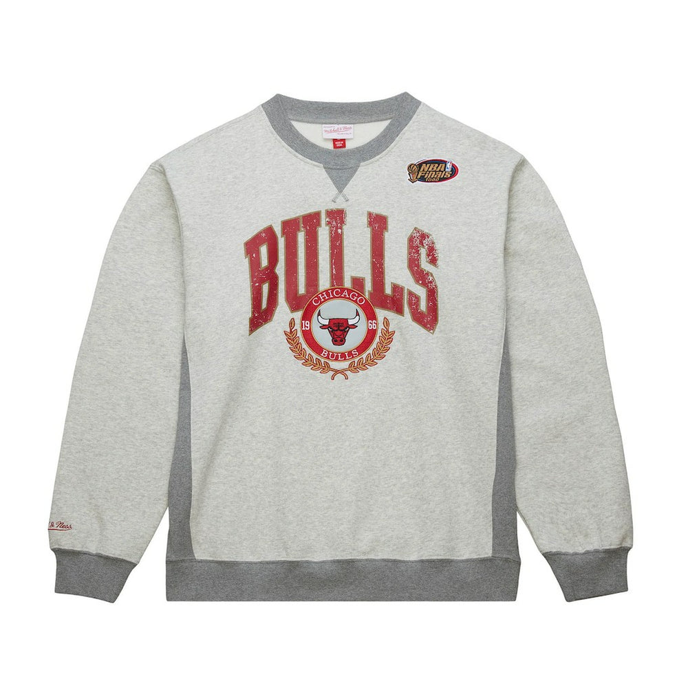 Chicago Bulls Vintage Logo Pullover Sweatshirt Heather Gray