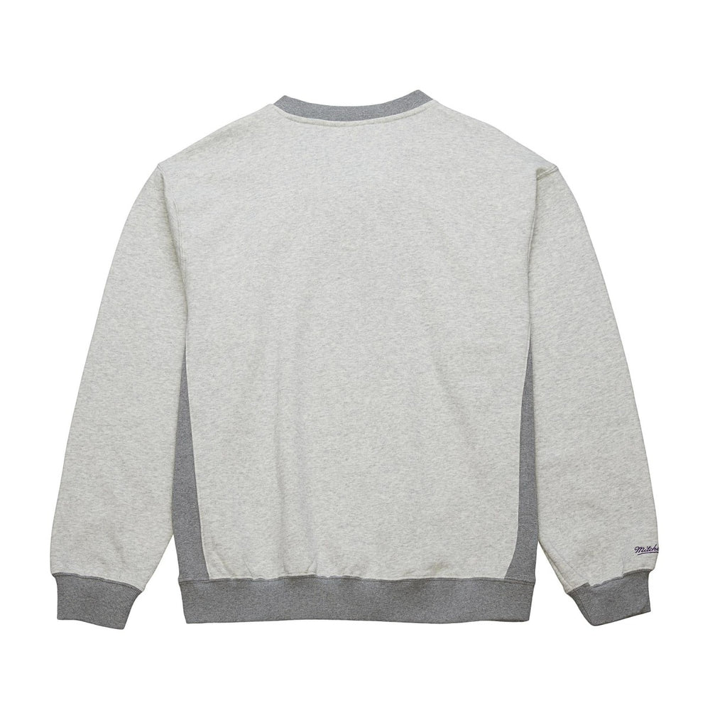 Los Angeles Lakers Vintage Logo Pullover Sweatshirt Heather Gray