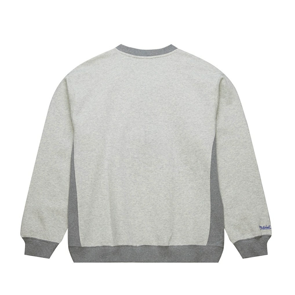 Philadelphia 76ers Vintage Logo Pullover Sweatshirt Heather Gray