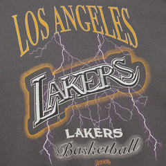 Los Angeles Lakers Women's Hardwood Classics Lightweight Pullover Sweatshirt Charcoal