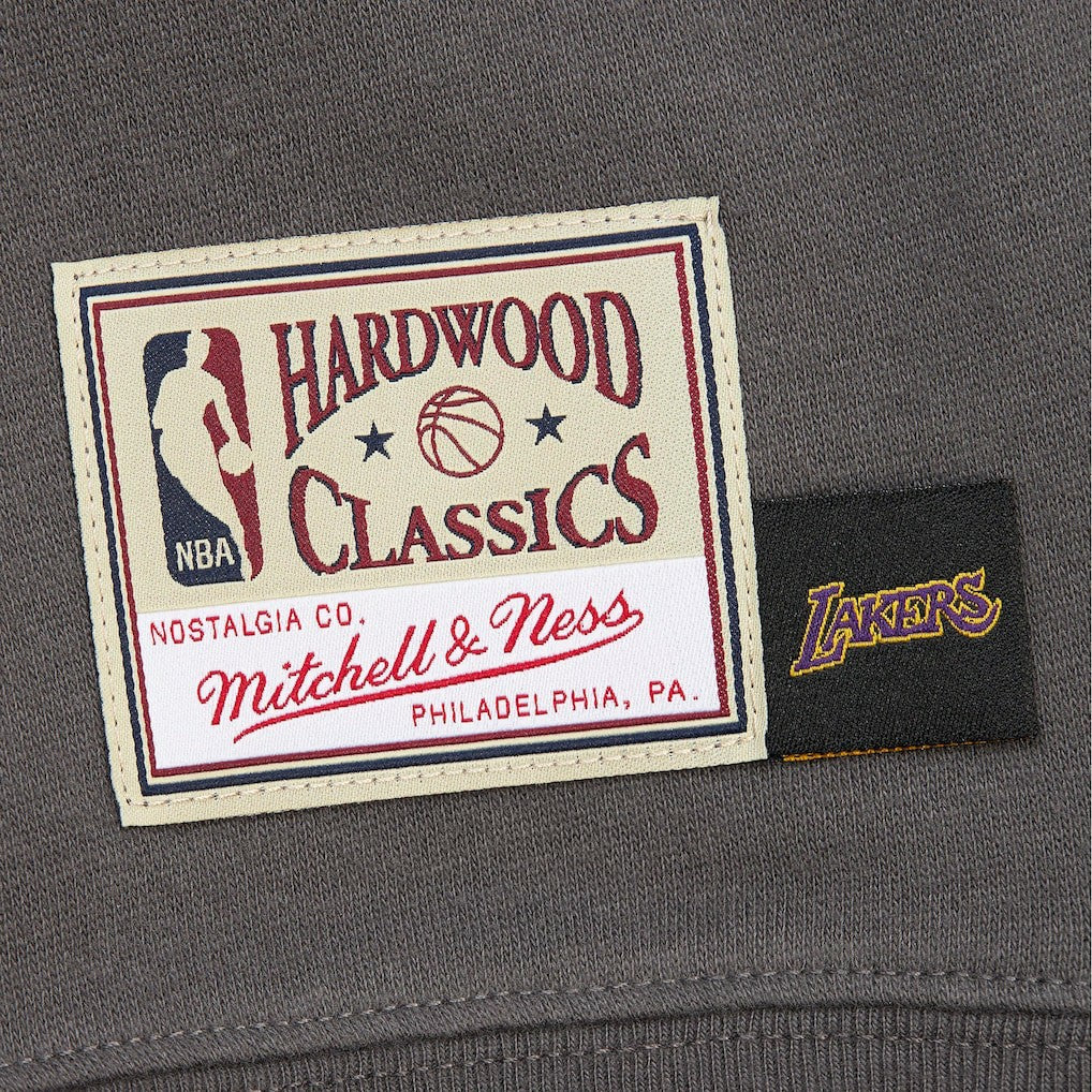 Los Angeles Lakers Women's Hardwood Classics Lightweight Pullover Sweatshirt Charcoal