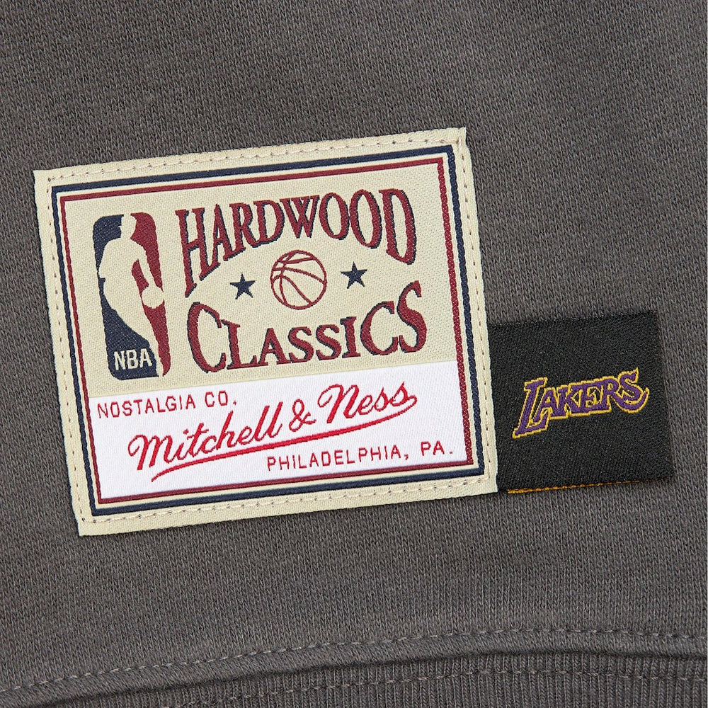 Los Angeles Lakers Women's Hardwood Classics Lightweight Pullover Sweatshirt Charcoal