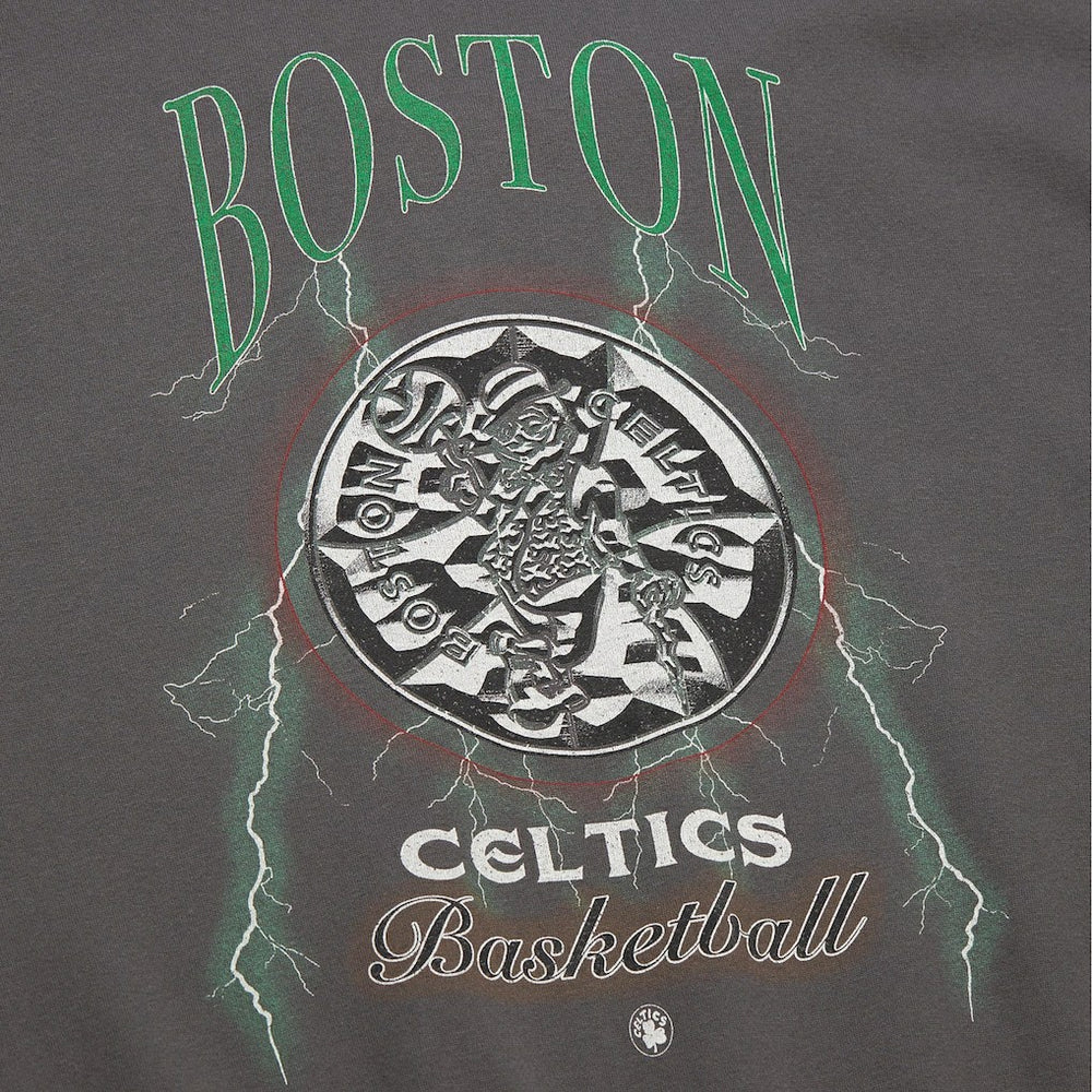 Boston Celtics Women's Hardwood Classics Lightweight Pullover Sweatshirt Charcoal