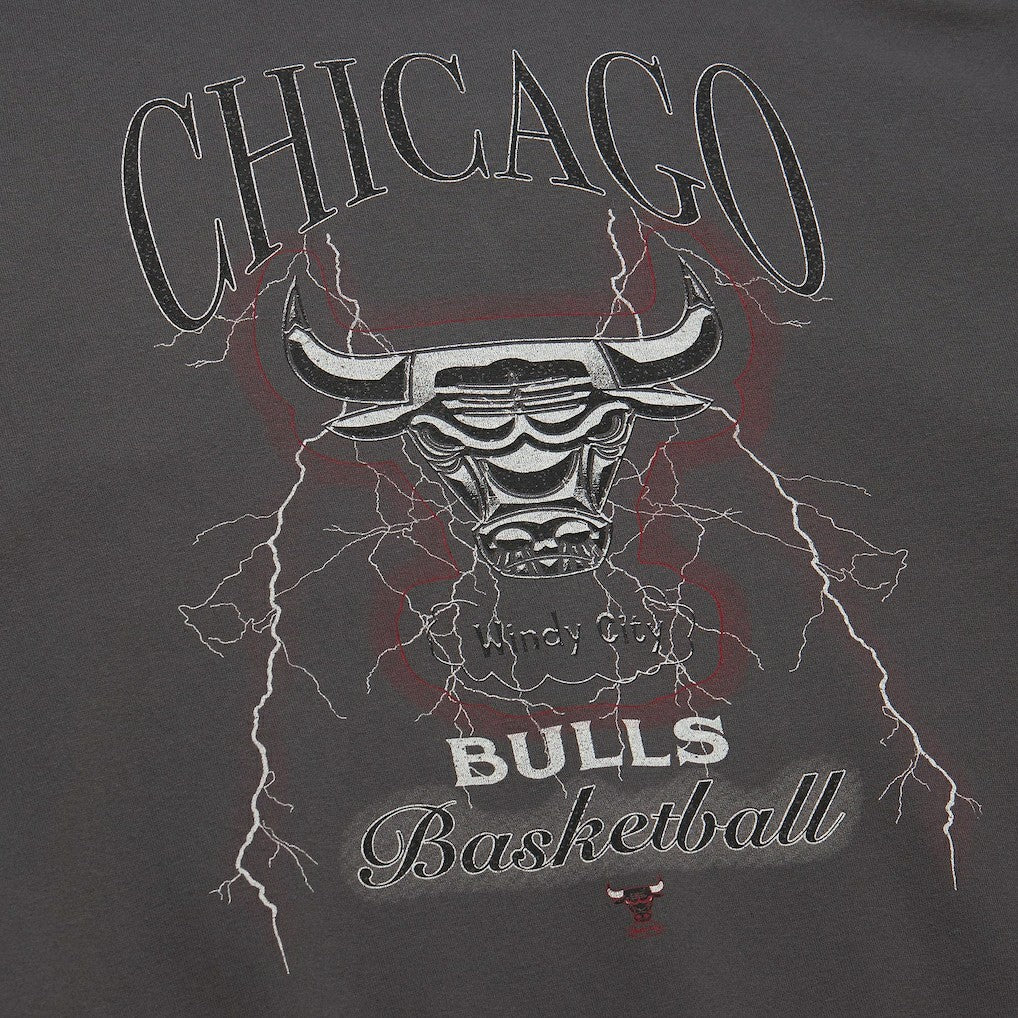 Chicago Bulls Women's Hardwood Classics Lightweight Pullover Sweatshirt Charcoal