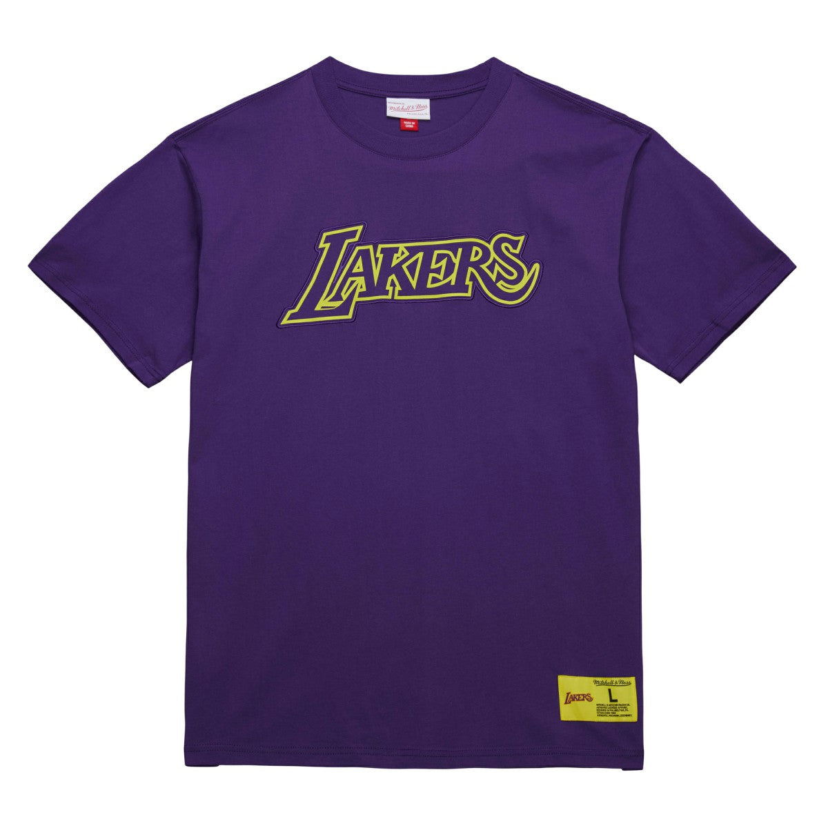 Los Angeles Lakers Hardwood Classics Neon Nights Premium T-Shirt Purple