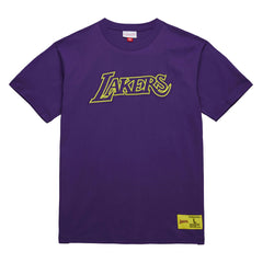 Los Angeles Lakers Hardwood Classics Neon Nights Premium T-Shirt Purple