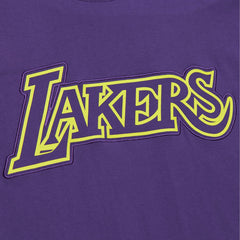 Los Angeles Lakers Hardwood Classics Neon Nights Premium T-Shirt Purple