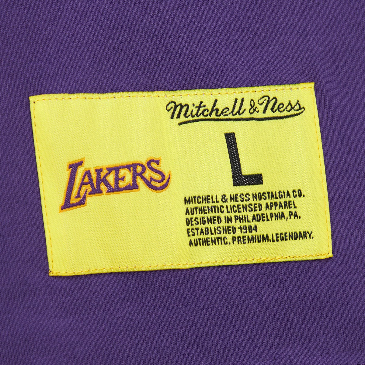Los Angeles Lakers Hardwood Classics Neon Nights Premium T-Shirt Purple