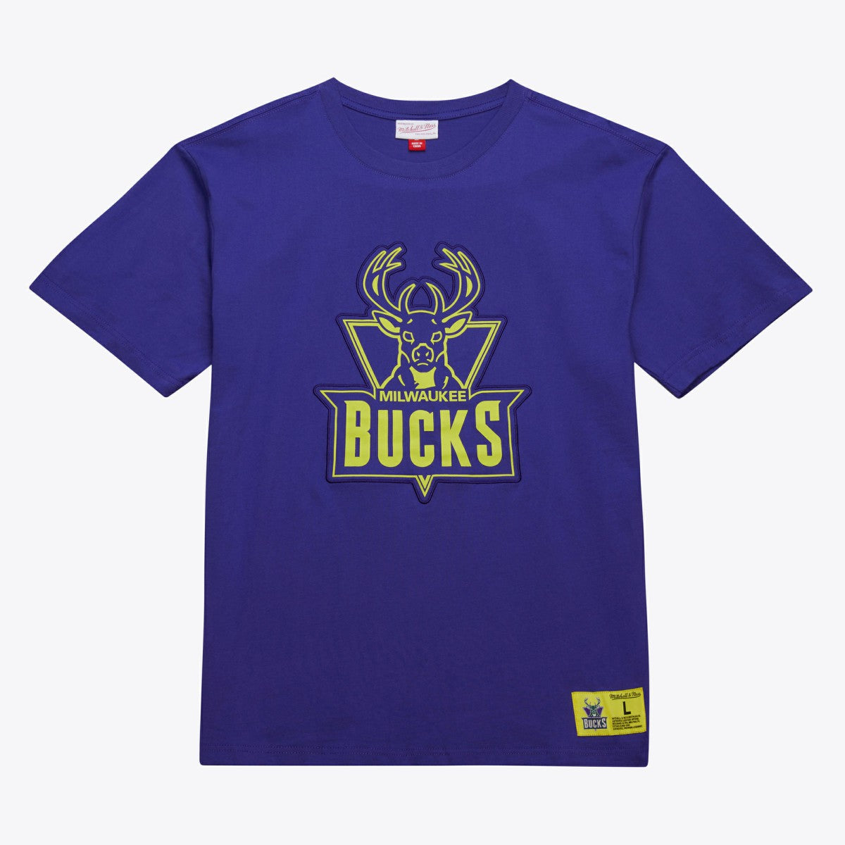Milwaukee Bucks Hardwood Classics Neon Nights Premium T-Shirt Purple