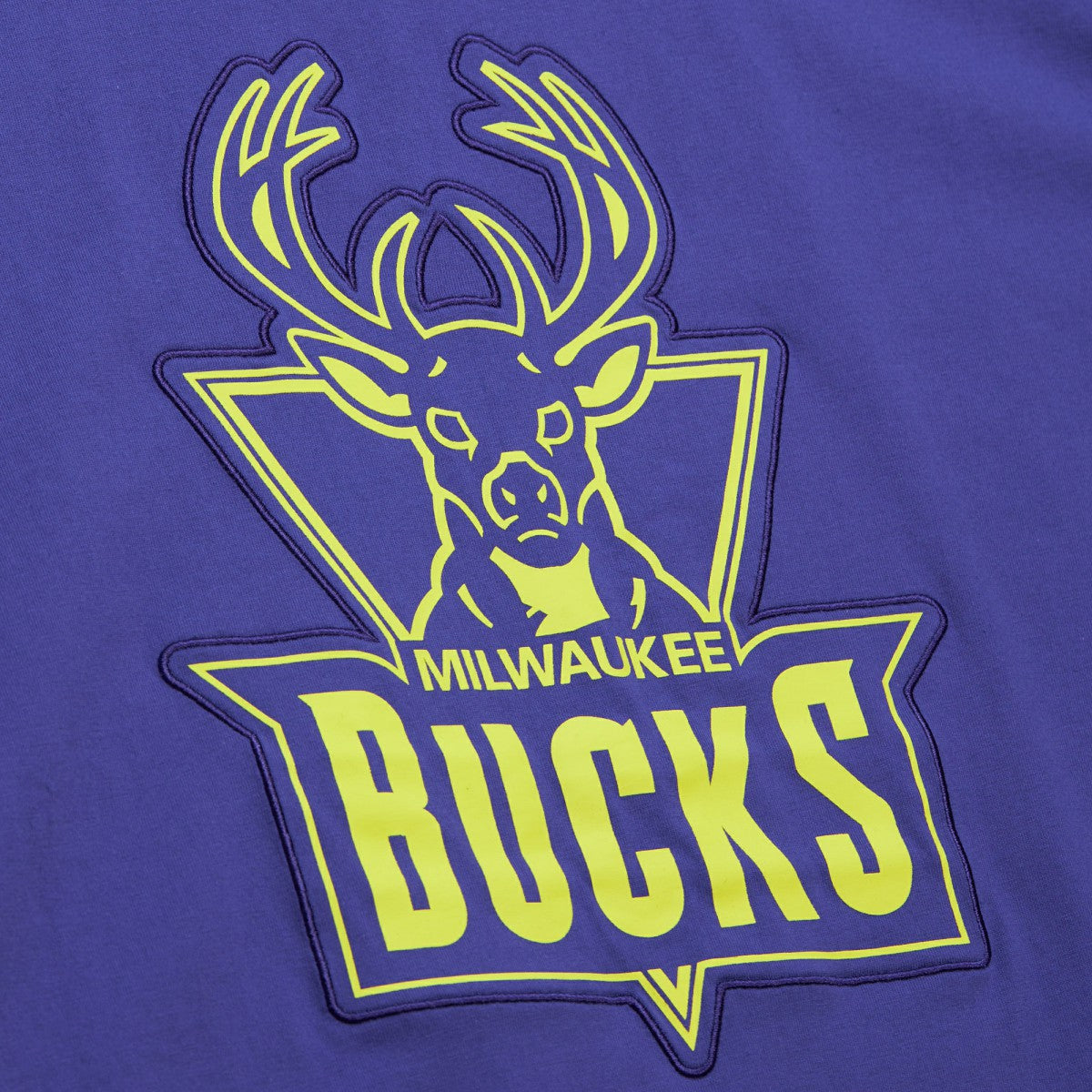 Milwaukee Bucks Hardwood Classics Neon Nights Premium T-Shirt Purple