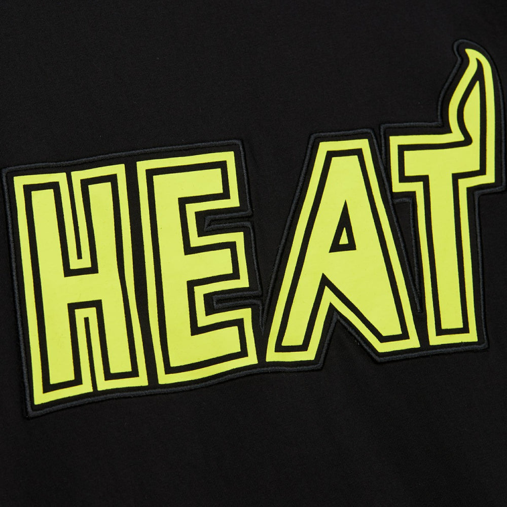 Miami Heat Hardwood Classics Neon Nights Premium T-Shirt Black