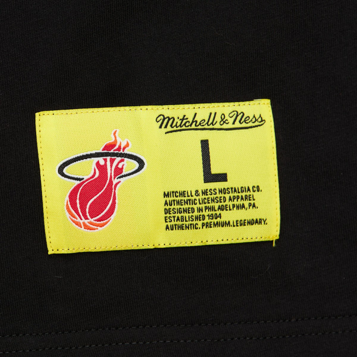 Miami Heat Hardwood Classics Neon Nights Premium T-Shirt Black