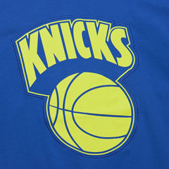 New York Knicks Hardwood Classics Neon Nights Premium T-Shirt Blue