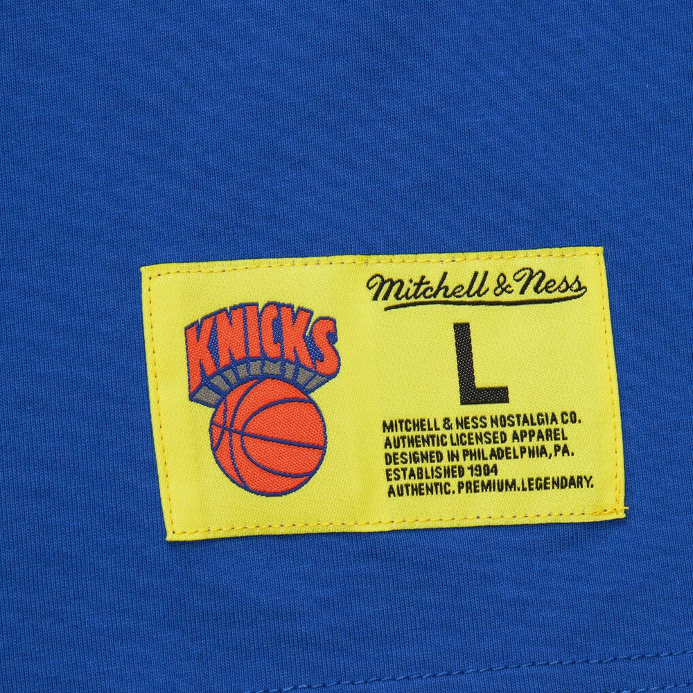 New York Knicks Hardwood Classics Neon Nights Premium T-Shirt Blue