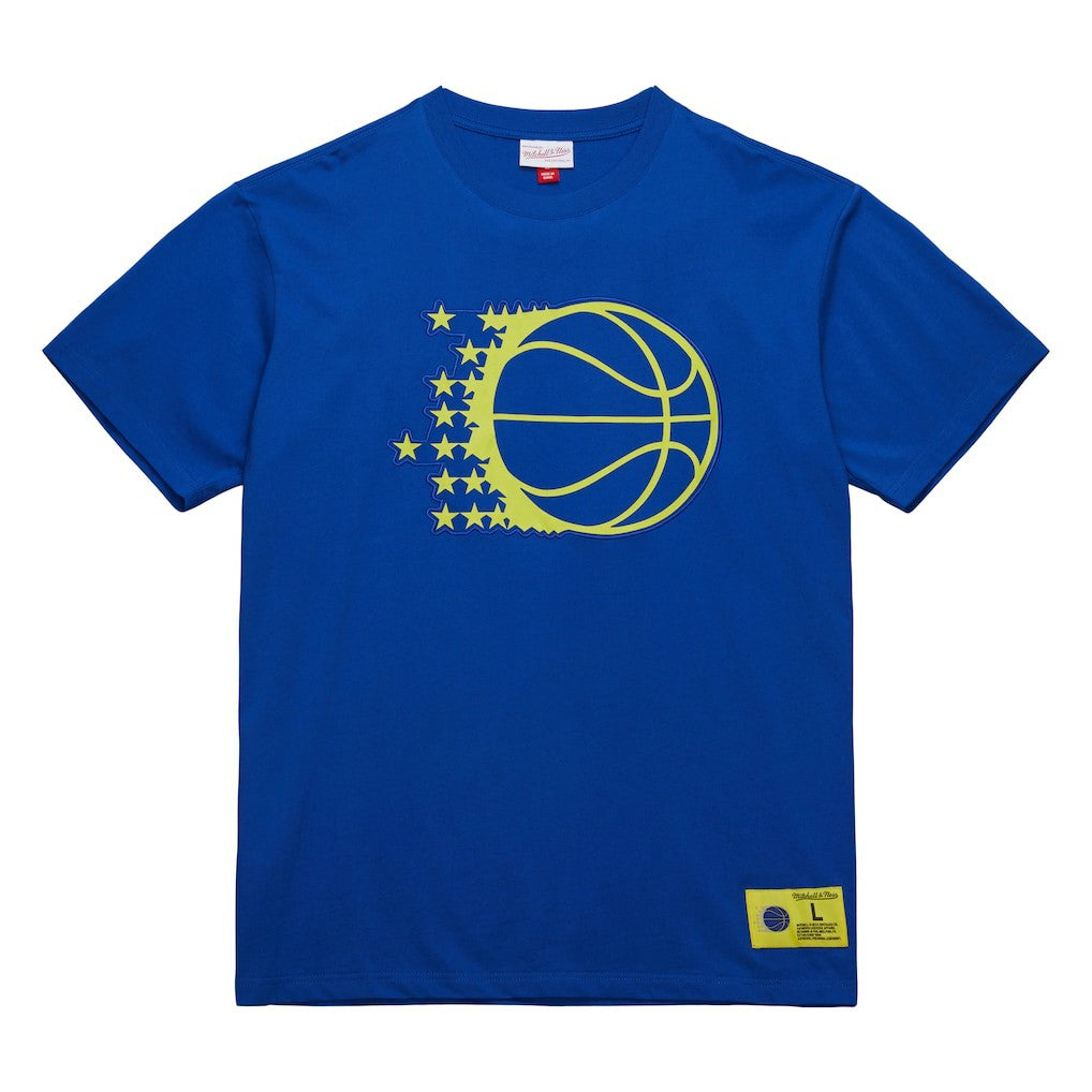 Orlando Magic Hardwood Classics Neon Nights Premium T-Shirt Blue