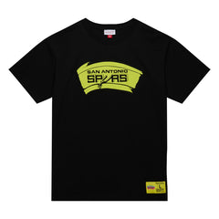 San Antonio Spurs Hardwood Classics Neon Nights Premium T-Shirt Black