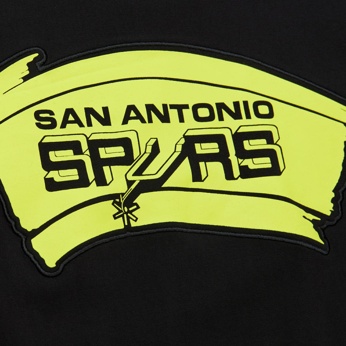 San Antonio Spurs Hardwood Classics Neon Nights Premium T-Shirt Black