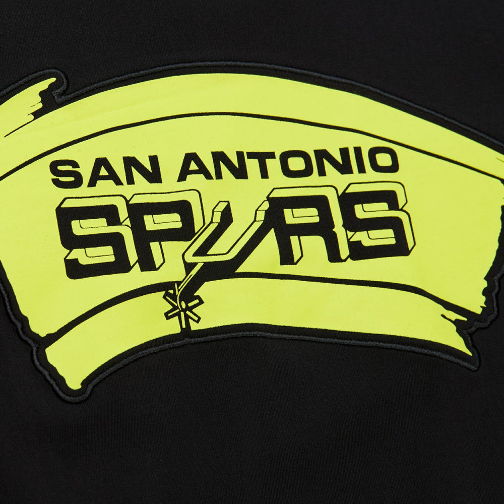 San Antonio Spurs Hardwood Classics Neon Nights Premium T-Shirt Black