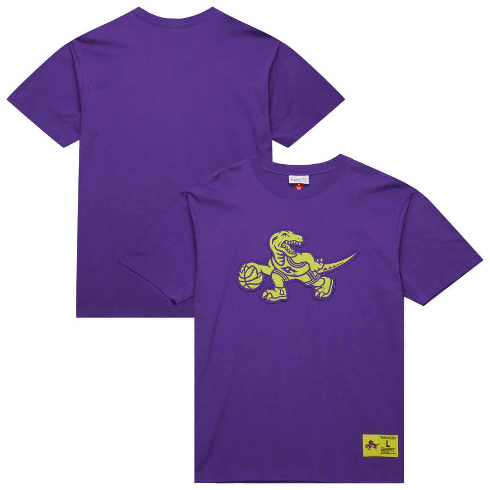 Toronto Raptors Hardwood Classics Neon Nights Premium T-Shirt Raptors Purple