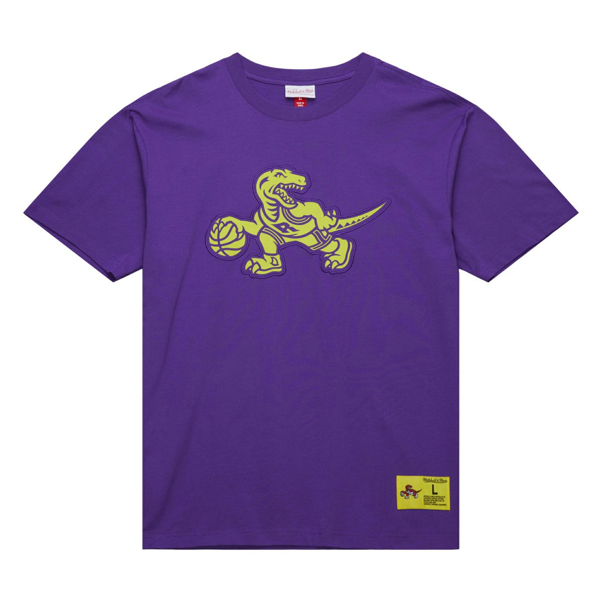 Toronto Raptors Hardwood Classics Neon Nights Premium T-Shirt Raptors Purple
