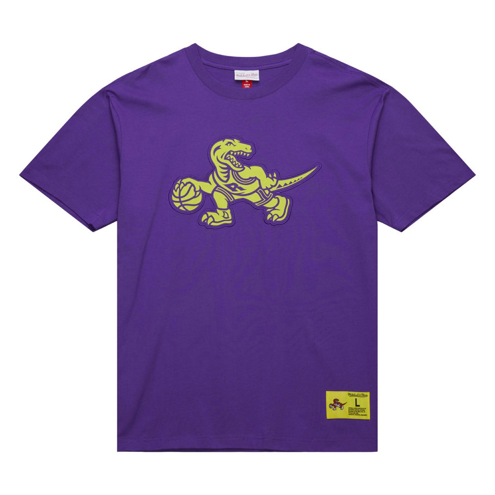 Toronto Raptors Hardwood Classics Neon Nights Premium T-Shirt Raptors Purple