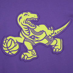 Toronto Raptors Hardwood Classics Neon Nights Premium T-Shirt Raptors Purple