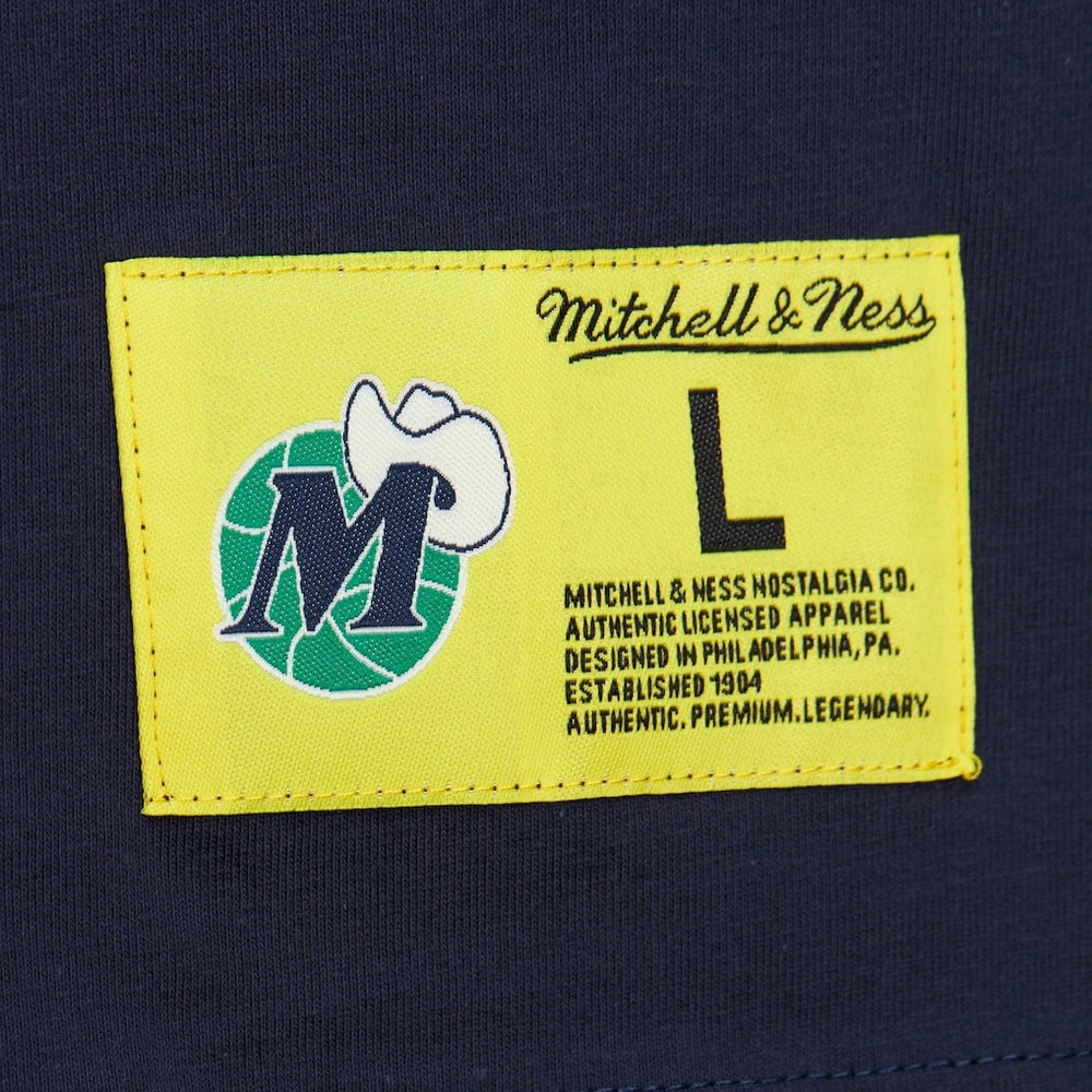 Dallas Mavericks Hardwood Classics Neon Nights Premium T-Shirt Navy