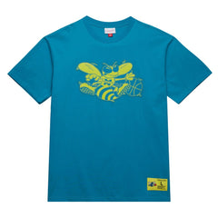 Charlotte Hornets Hardwood Classics Neon Nights Premium T-Shirt Teal