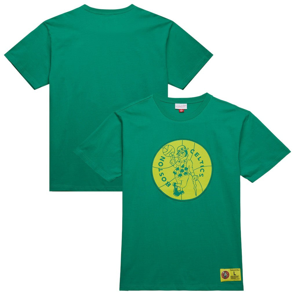 Boston Celtics Hardwood Classics Neon Nights Premium T-Shirt Kelly Green