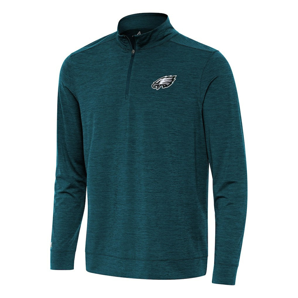 Philadelphia Eagles Antigua Bright Quarter-Zip Top Midnight Green