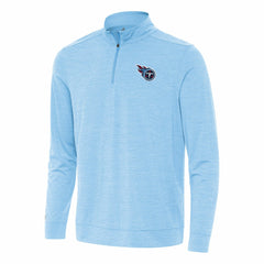 Tennessee Titans Antigua Bright Quarter-Zip Top Light Blue