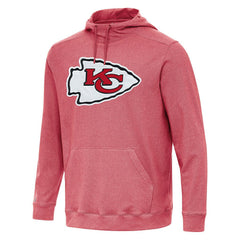 Kansas City Chiefs Antigua Cloud Pullover Hoodie Heather Red