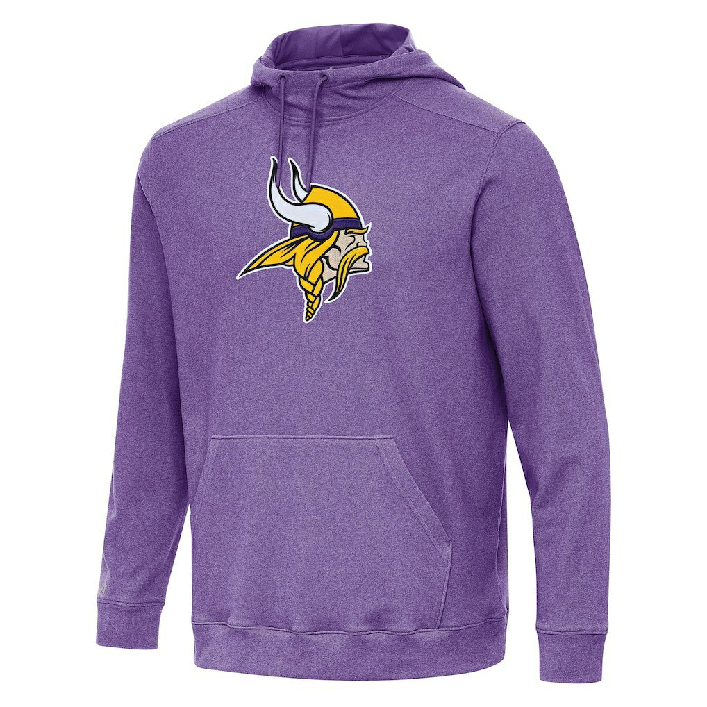 Minnesota Vikings Antigua Cloud Pullover Hoodie Heather Purple