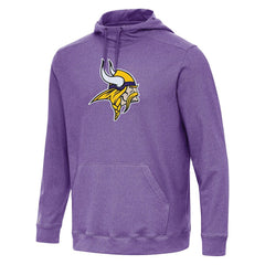 Minnesota Vikings Antigua Cloud Pullover Hoodie Heather Purple