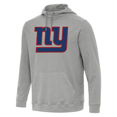 New York Giants Antigua Cloud Pullover Hoodie Heather Gray