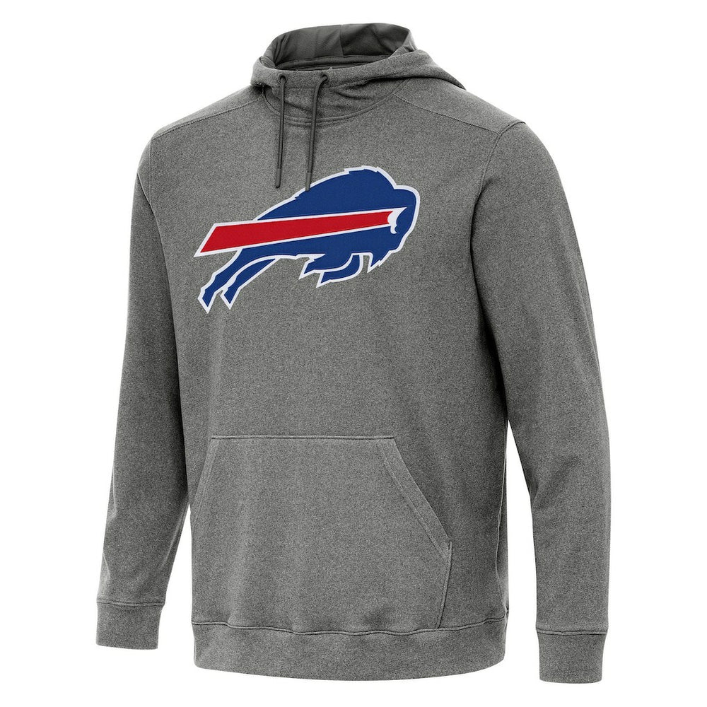 Buffalo Bills Antigua Cloud Pullover Hoodie Heather Black
