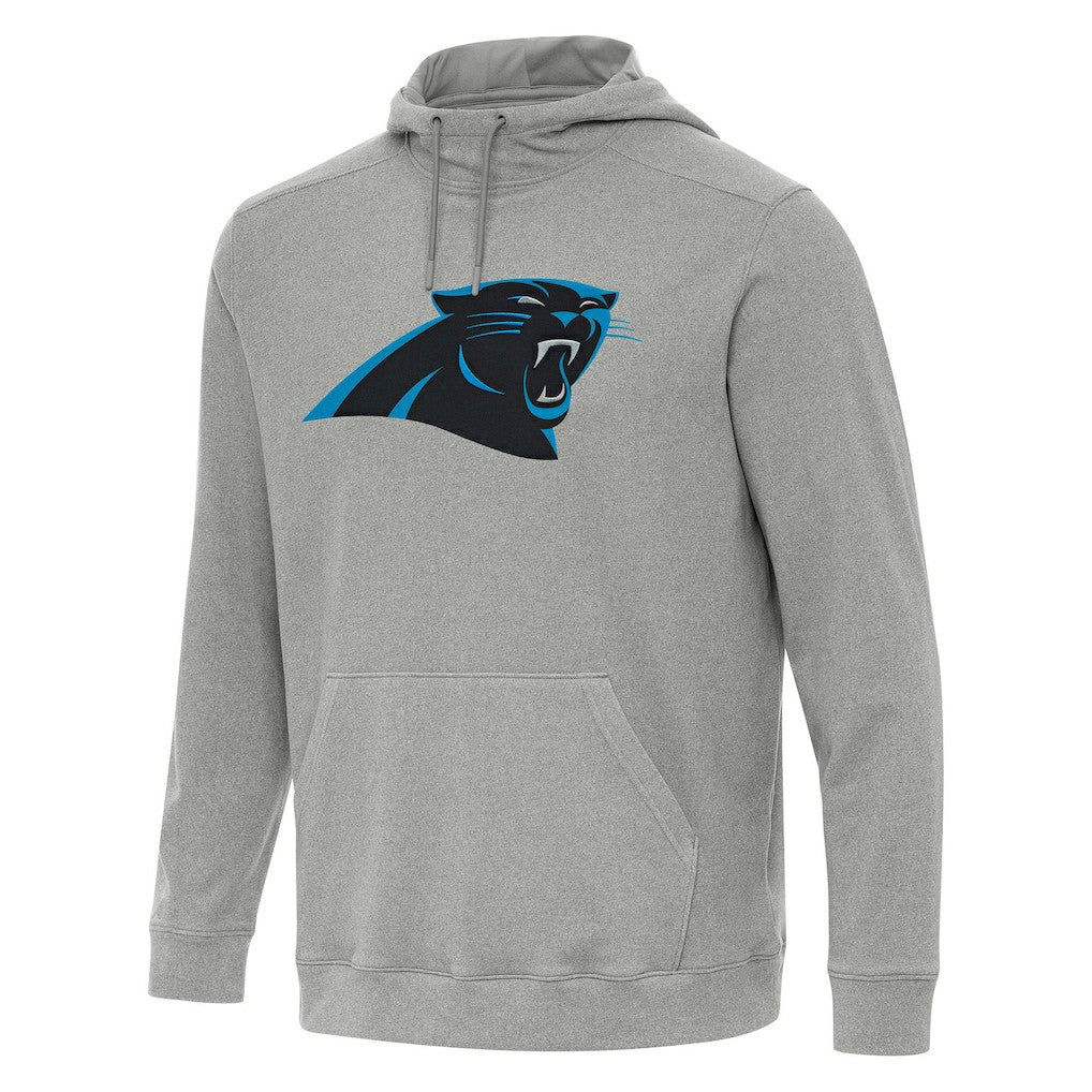 Carolina Panthers Antigua Cloud Pullover Hoodie Heather Gray