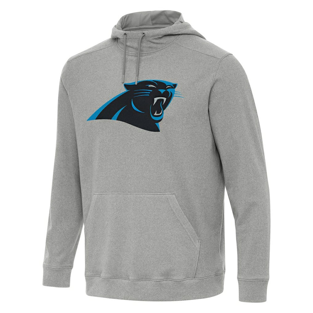 Carolina Panthers Antigua Cloud Pullover Hoodie Heather Gray