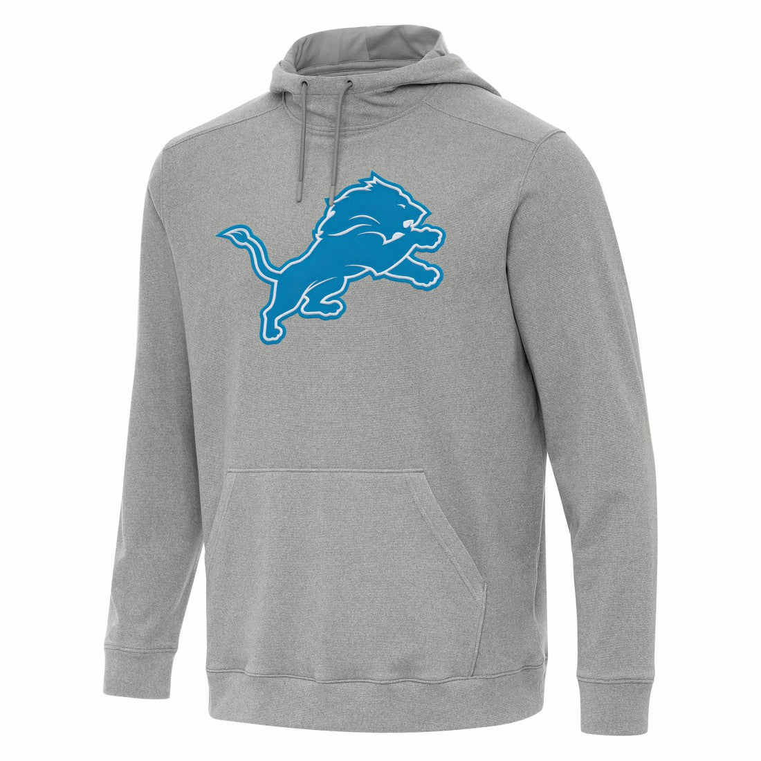 Detroit Lions Antigua Cloud Pullover Hoodie Heather Gray