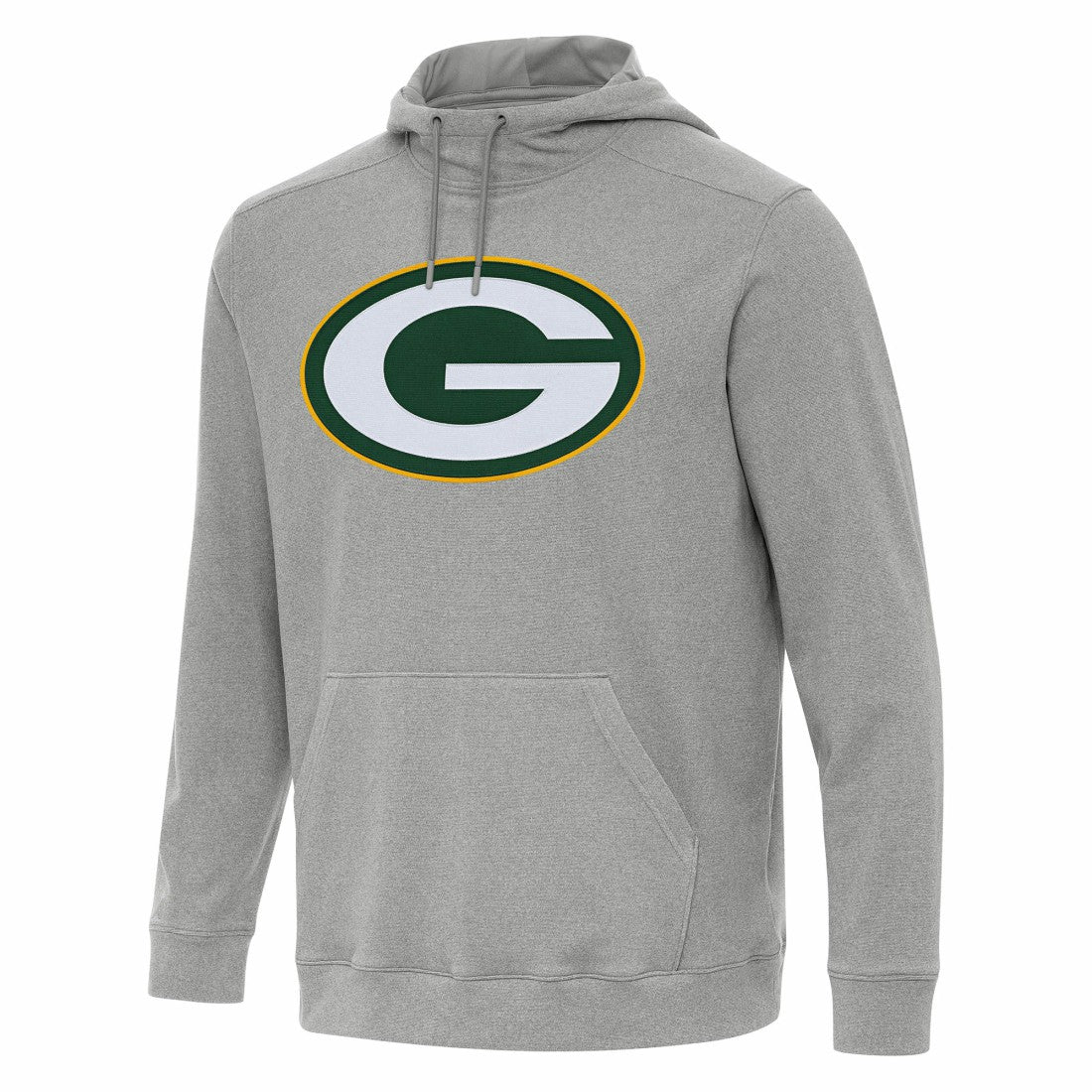 Green Bay Packers Antigua Cloud Pullover Hoodie Heather Gray