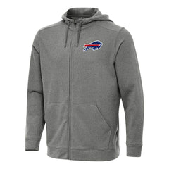 Buffalo Bills Antigua Effortless Full-Zip Hoodie Heather Black