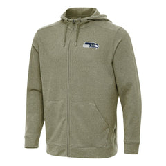 Seattle Seahawks Antigua Effortless Full-Zip Hoodie Olive