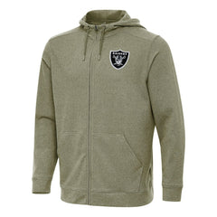 Las Vegas Raiders Antigua Effortless Full-Zip Hoodie Olive