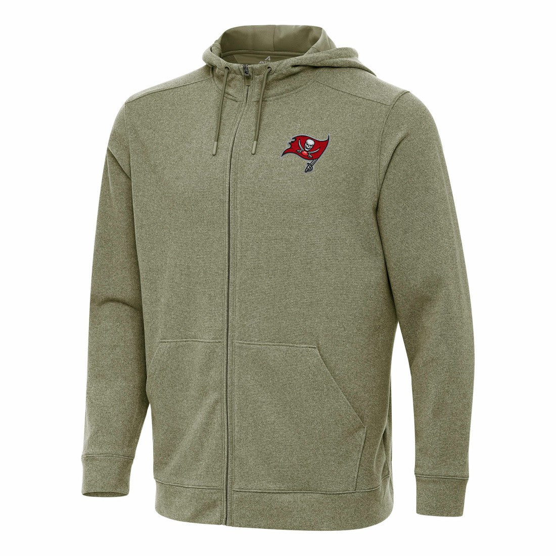 Tampa Bay Buccaneers Antigua Effortless Full-Zip Hoodie Olive