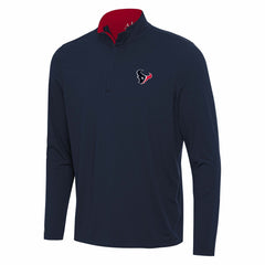 Houston Texans Antigua Content Quarter-Zip Pullover Top Navy/Red