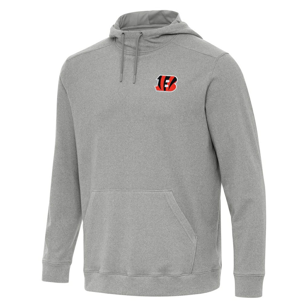 Cincinnati Bengals Antigua Cloud Pullover Hoodie Heather Gray