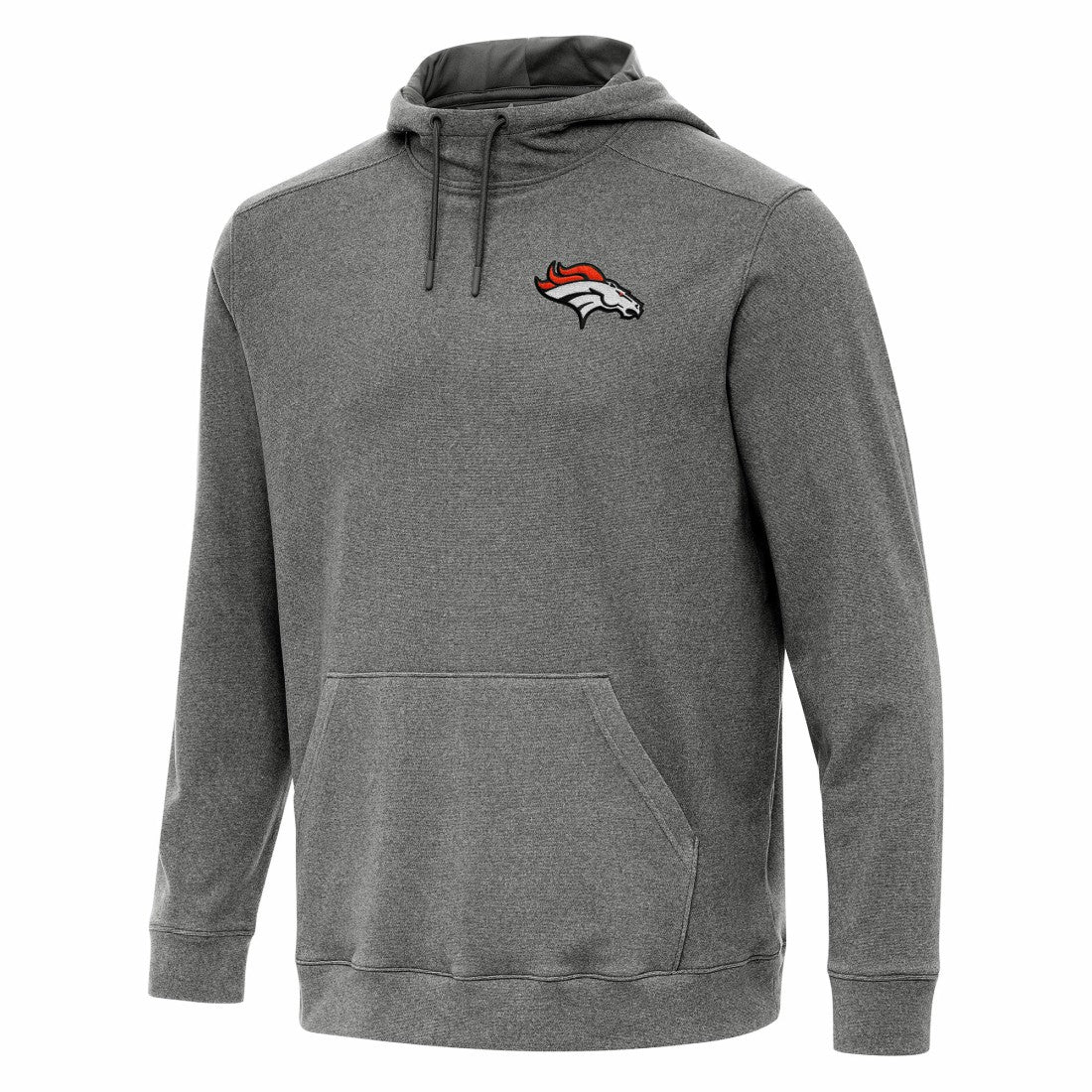 Denver Broncos Antigua Cloud Pullover Hoodie Heather Black